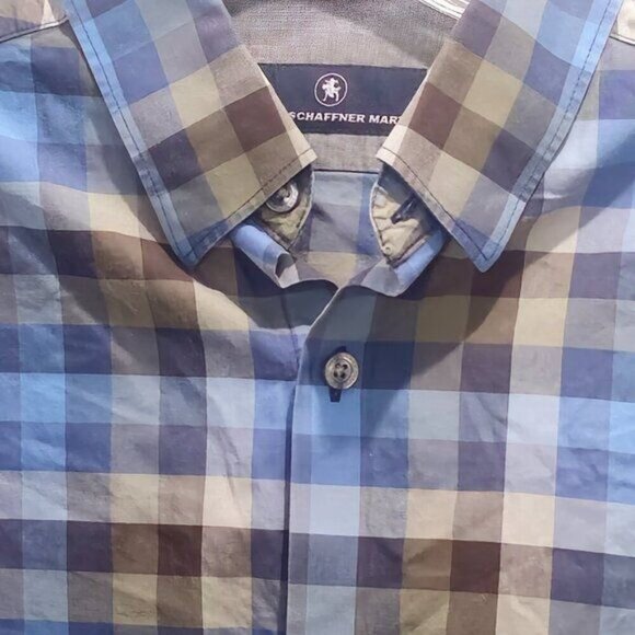 Hart Schaffner Marx Men's Dress Shirt - Long Sleeve - Medium Size - Picture 6 of 16